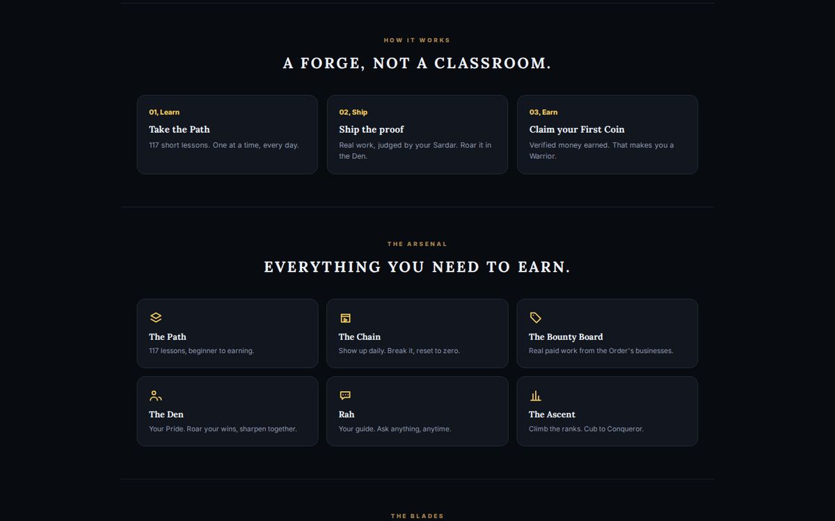 Screenshot of Arian Academy